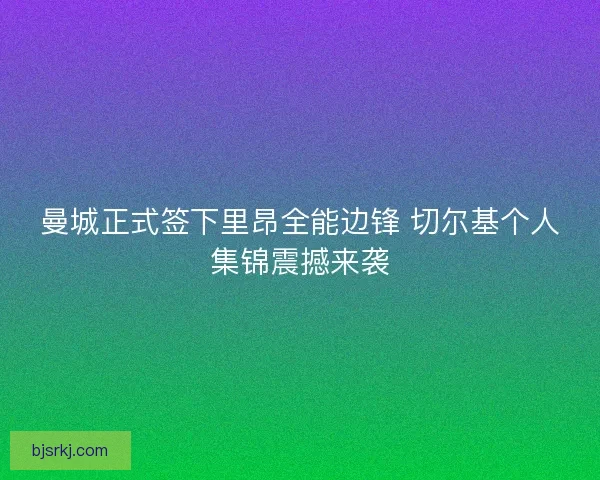 曼城正式签下里昂全能边锋 切尔基个人集锦震撼来袭 曼城正式签下里昂全能边锋 切尔基个人集锦震撼来袭